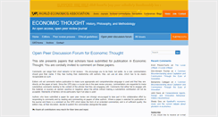 Desktop Screenshot of etdiscussion.worldeconomicsassociation.org